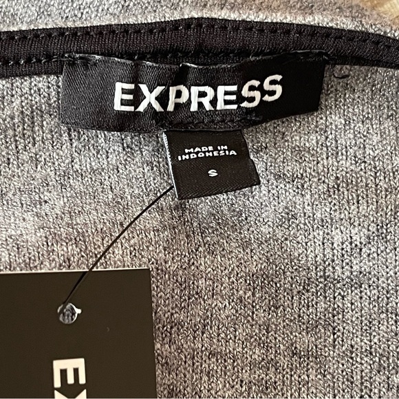 Express Women’s Sweater Knit Cami Size S Sweetheart Neckline Gray Cozy Neutral - Picture 7 of 7